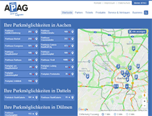 Tablet Screenshot of apag.de